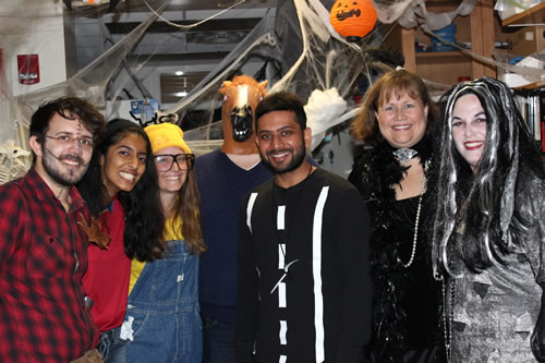 From left to right: Christopher, Sharmin, Michaela, Ben, Nik, Christine and Stacy