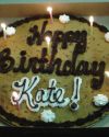 Cookie cake for Kate! (try to say that three times real fast)