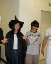 Blake, Tiffany, Pavan, and Austin are ready to spook the rest of the class