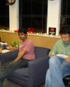 Shlau, Ankur and Su - working on the game