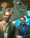 Dr. David Schmidtke (University of Oklahoma) and Dr. Peter McFetridge (University of Florida) having fun with Scooby as well.