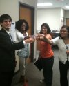 Cheers! (L to R: Leo, Richelle, Vanessa and Zin)