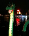 This is a gigantic water monster made from Legos. Pretty cool engineering feat!
